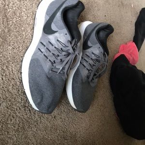 Grey nike shoes